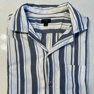 J.Crew striped short sleeve shirt